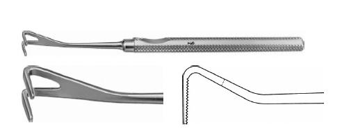 МАННЕРФЕЛЬТ РЕТРАКТОР 2-ЗУБ. РЕТРO- ВИГНУТ. 12/155MM